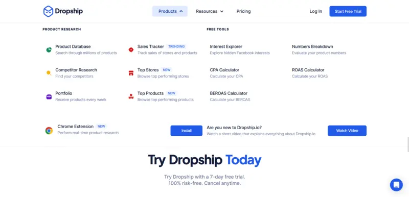 Dropship.io Key Features