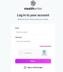 Get Started with StealthWriter for Free! 3