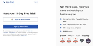 Use Landingi free for 14-Days 4
